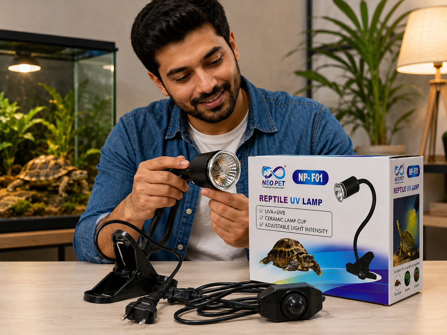 Reptile UV Lamp View 1